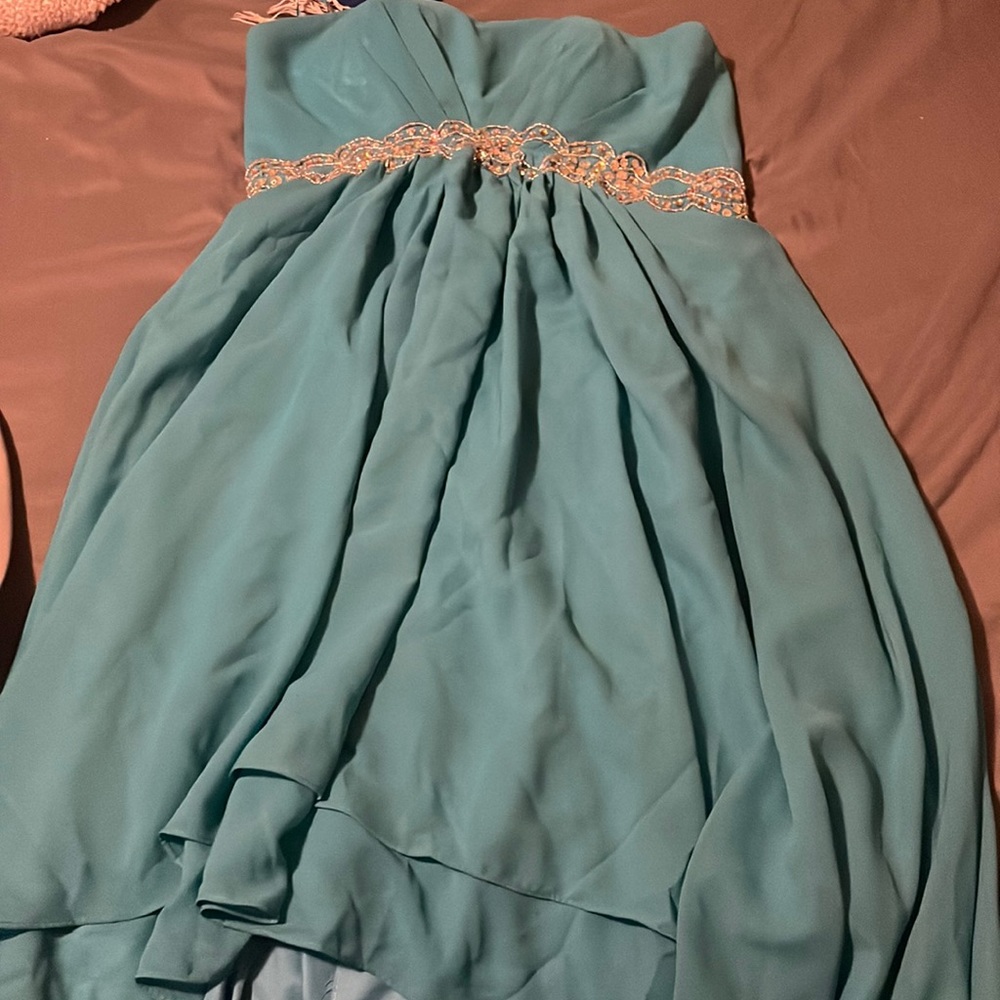 blue prom dress